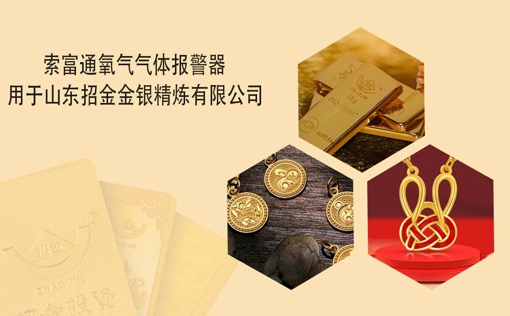 索富通氧氣氣體報(bào)警器用于山東招金金銀精煉有限公司(圖1)